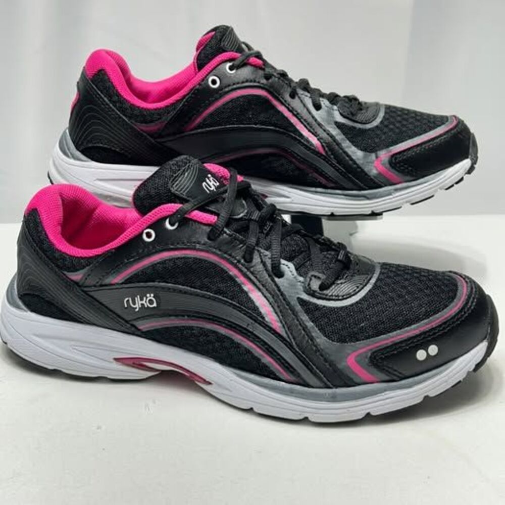 Women's Rykä Sky Walk Shoes Black Pink Size 8.5